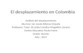 El desplazamiento en colombia