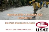 Protección y curado del concreto en obra