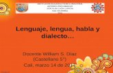 Clase castellano 5°-03-14-17_lengua_habla_dialecto