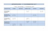 Horarios y aulas  primer cuatrimestre 2017- al 01 de marzo 2017