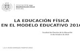 EDUCACIÓN FÍSICA EN EL MODELO EDUCATIVO 2016