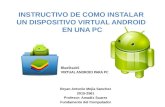 Instructivo de como instalar un dispositivo Virtual Android en una pc.