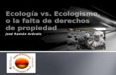 José Ramón Arévalo - Ecología VS Ecologismo