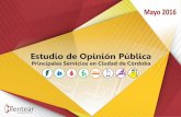 Estudio de Opinión Servicios públicos Córdoba 2016