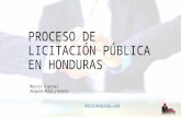 Proceso de Licitación Pública en Honduras