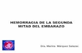 Hemorragia de la segunda mitad del embarazo. Dra. Marina Márquez Salazar