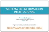 Sistema de informacion institucional