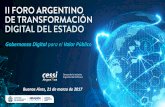 Gobernanza Digital para el Valor Público - II Foro Argentino de Transformación Digital del Estado de la CESSI