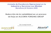 Reducción de la Variabilidad en forja en Alcorta Forging Group