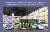 Vitoria-Gasteiz: 2016 urteko polizia jardueraren memoria // memoria de actividad policial año 2016