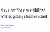 El cv científico y su visibilidad: formatos, gestión y difusión en Internet
