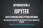 Introducción a jupyter (antes i python notebook)