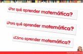 Por qué y para qué aprender las matemáticas