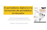 El periodismo digital en la formación de periodistas en Ecuador