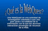 Qué es la webquest