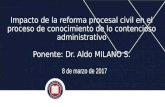 Impacto reforma procesal civil en el contencioso administrativo