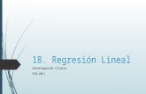 18. Regresión Lineal