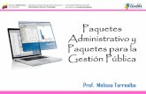Paquetes administrativo y paquetes para la gestión pública