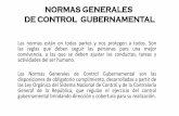 Normas generales de control gubernamental