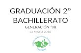 Graduación 2º bachillerato 2016