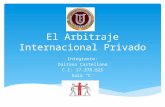 El Arbitraje Internacional Privado