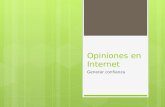 Opiniones en internet