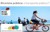 Bicicleta pública: ¿transporte público?