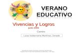 Presentacion Verano Educativo 2009 Luisa Valderrama Dorado