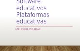 Presentación sobre el sofware  educativo y plataforma educativa
