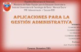 Aplicaciones para la gestión administrativas