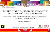 Transmilenio S.A. - Óscar Chiquillo - Encuesta de Satisfacción de los Usuarios del Sistema Transmilenio