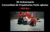 30 Aniversario Comunidad Pablo Iglesias - NIÑ@S