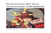 Instrucción Inca Titu Cussi Yupangui