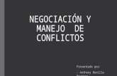 Negociación y manejo de conflictos