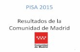 PISA 2015. PRESENTACIÓN DE RESULTADOS COMUNIDAD DE MADRID