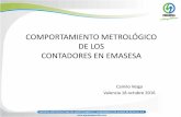 COMPORTAMIENTO METROLOGICO DE LOS CONTADORES EN EMASESA