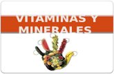 Vitaminas y minerales nutricion