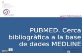 Curs PubMed cerca bibliogràfica a la base de dades MEDLINE