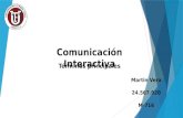 Comunicación Interactiva (Terminos principales) Martin Vera
