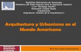 Arquitectura y urbanismo en el mundo americano