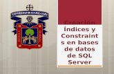Creación indices y constraints en bases de datos de sql server