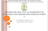 Historia del desarrollo económico de Honduras II
