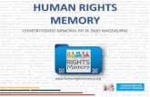 Human Rights Memory - Trabajo realizado en el Bajo Magdalena