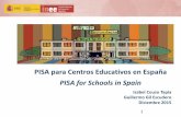 PISA para Centros Educativos en España (Isabel Couso y Guillermo Gil, INEE)