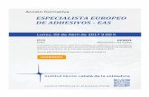 Especialista Europeo de Adhesivos (EAS) (04/17)