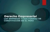 Las empresas y sus formas de constitución en el perú