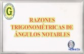 Razones trigonométricas de ángulos notables   4º