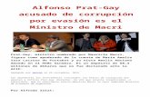 Alfonso Prat-Gay acusado de corrupción por evasión es el Ministro de Macri