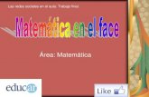 Matemática en el face. Moretti, María Magdalena