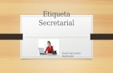 Etiqueta secretarial emely